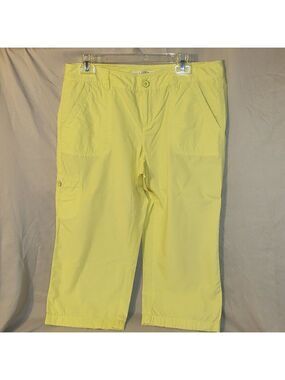 Ann Taylor LOFT Women's Yellow Capri Pants - 10